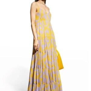 Rhode Josephine Tiered Dress Free Spirit Yellow Size S